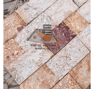 Red & White Ruby Plain Cladding Stones